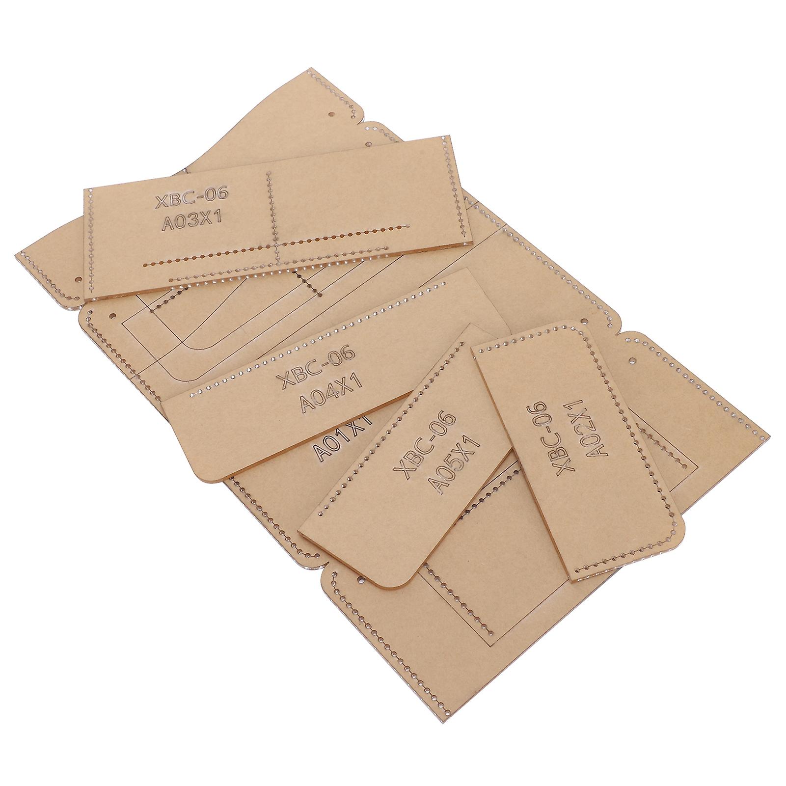 Acrylic Template Leather Craft Pattern DIY Mold for HandMade DIY Long Wallet Making Accessories