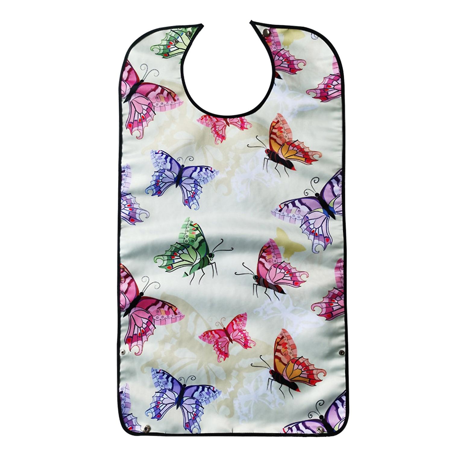 Stylish Adult Bibs with Crumb Catcher Keep Clothes Clean Elegant Design Double Layer Waterproof Bib