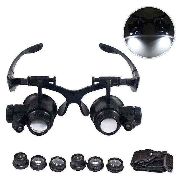 Magnifier glasses for repairing clocks and instruments Hand-held head-mounted magnifiers