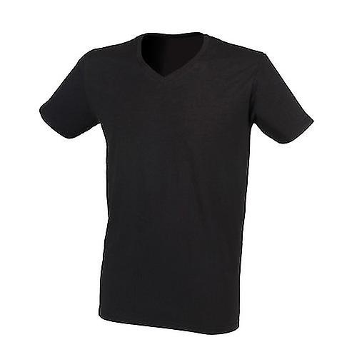 SF Men Mens Stretch V Neck T-Shirt