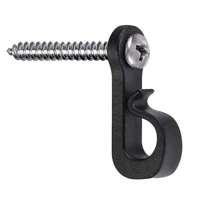 Decorative Light Hook - 1 Piece, 33*30mm, Plastic Material, Black