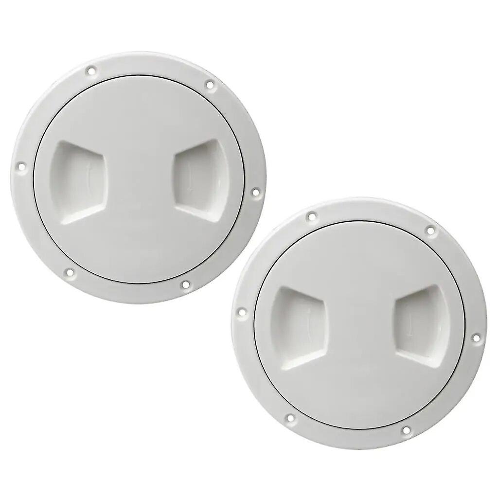 2-Pack Solid RV Marine Boat 5 Inch Cover Deck Plate~7281