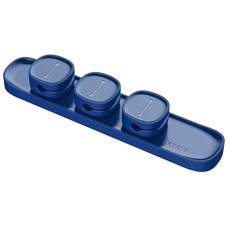 AQUARIUS Universal 3 Magnetic USB Cable Organizer, Blue