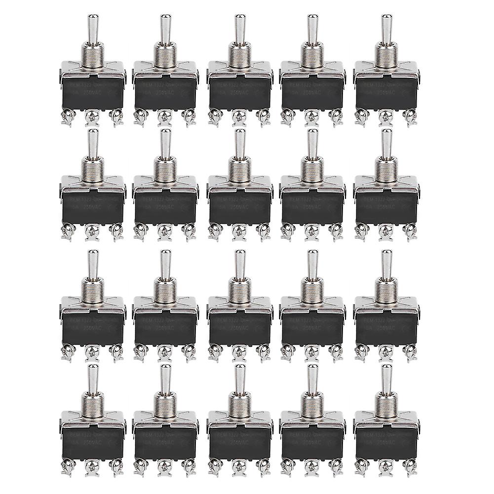 BERM Toggle Switch Light Rocker Button Switches 6 Pins 3 Level On/Off/On 15A 250VAC