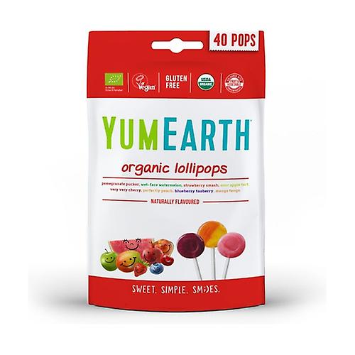 Fruit Lollipops 8 Flavors Bio 40 units (Fruits)