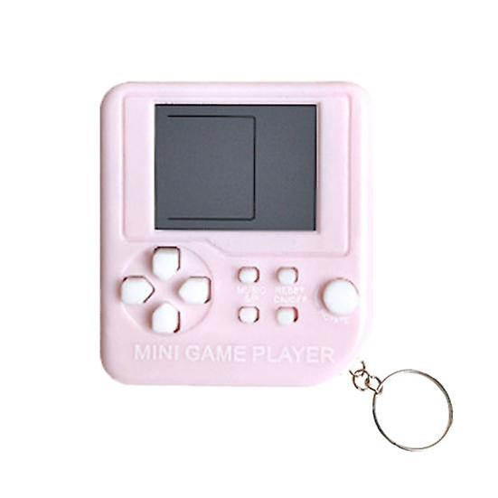 Mini Game Machine LCD Screen Video Lightweight Small Handheld Player with Keychain for Kids