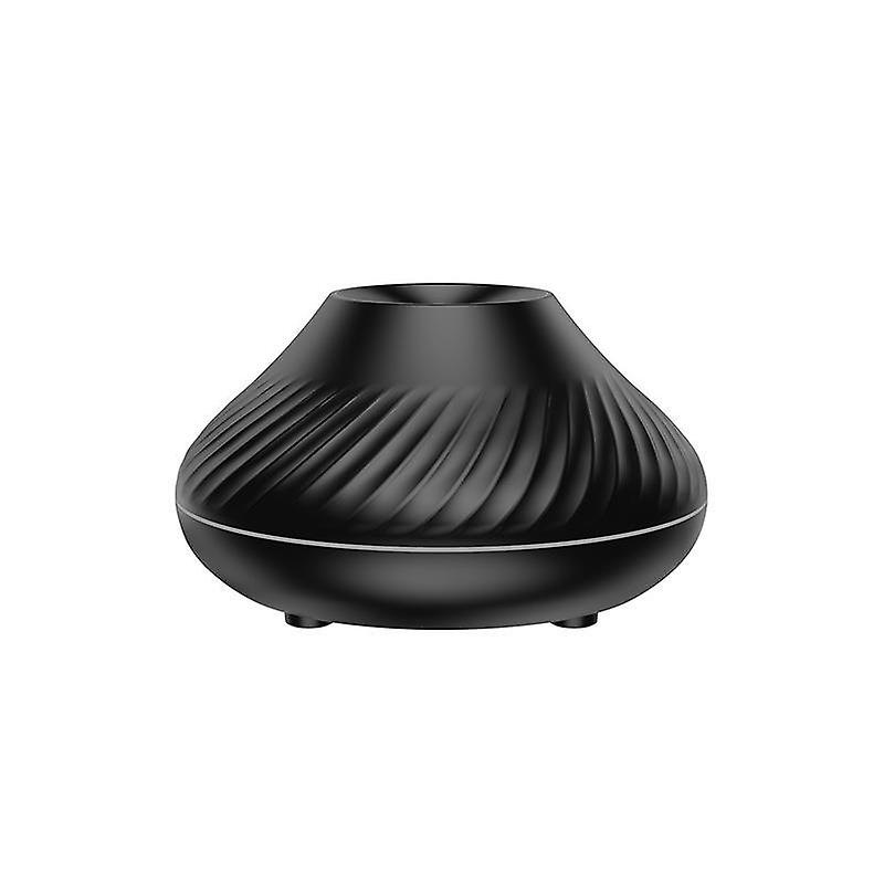 Black Scented Aroma Diffuser with Colorful Flames - Calming Effect