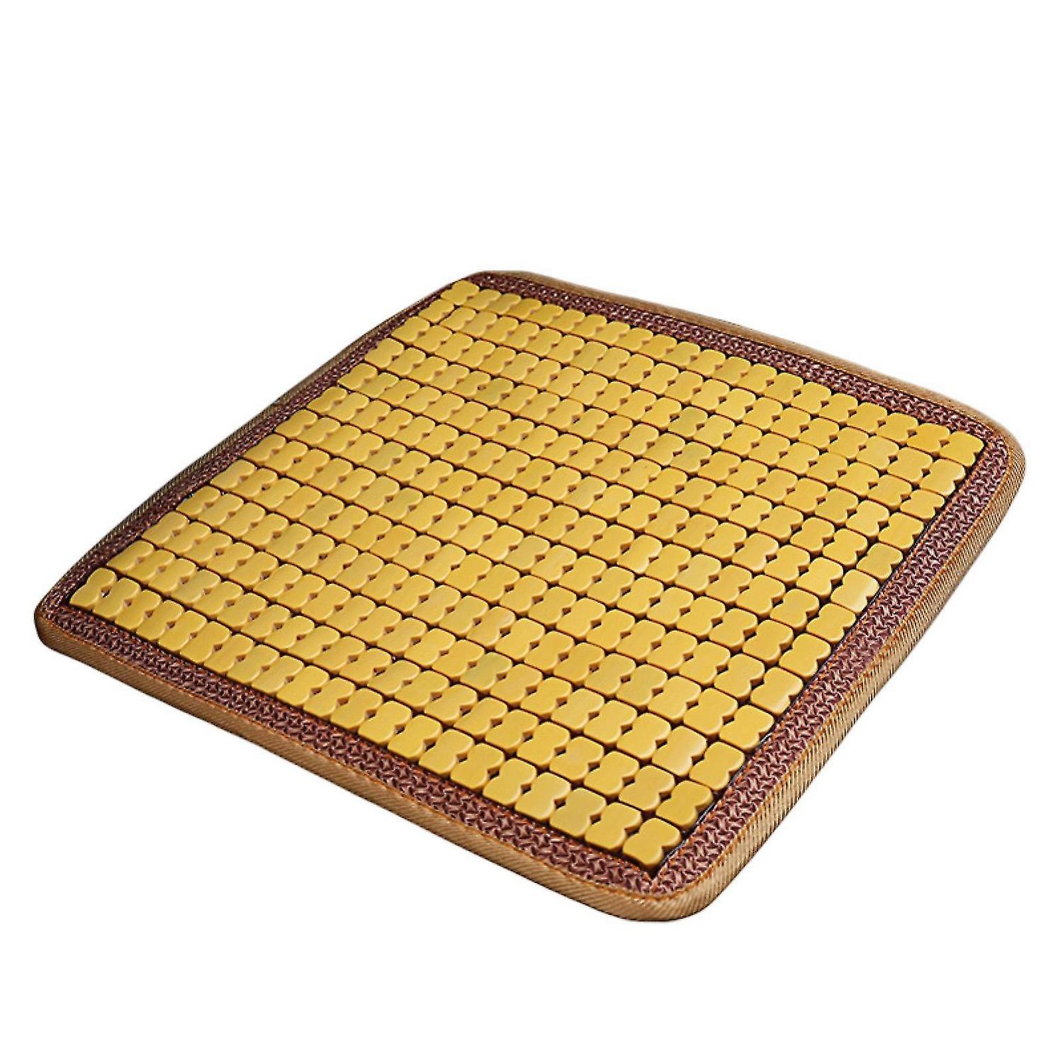 Bamboo Cool Mat Perfect Fitting Non-slip Bottom Layer Universal Comfortable Silicone Summer Car Cool