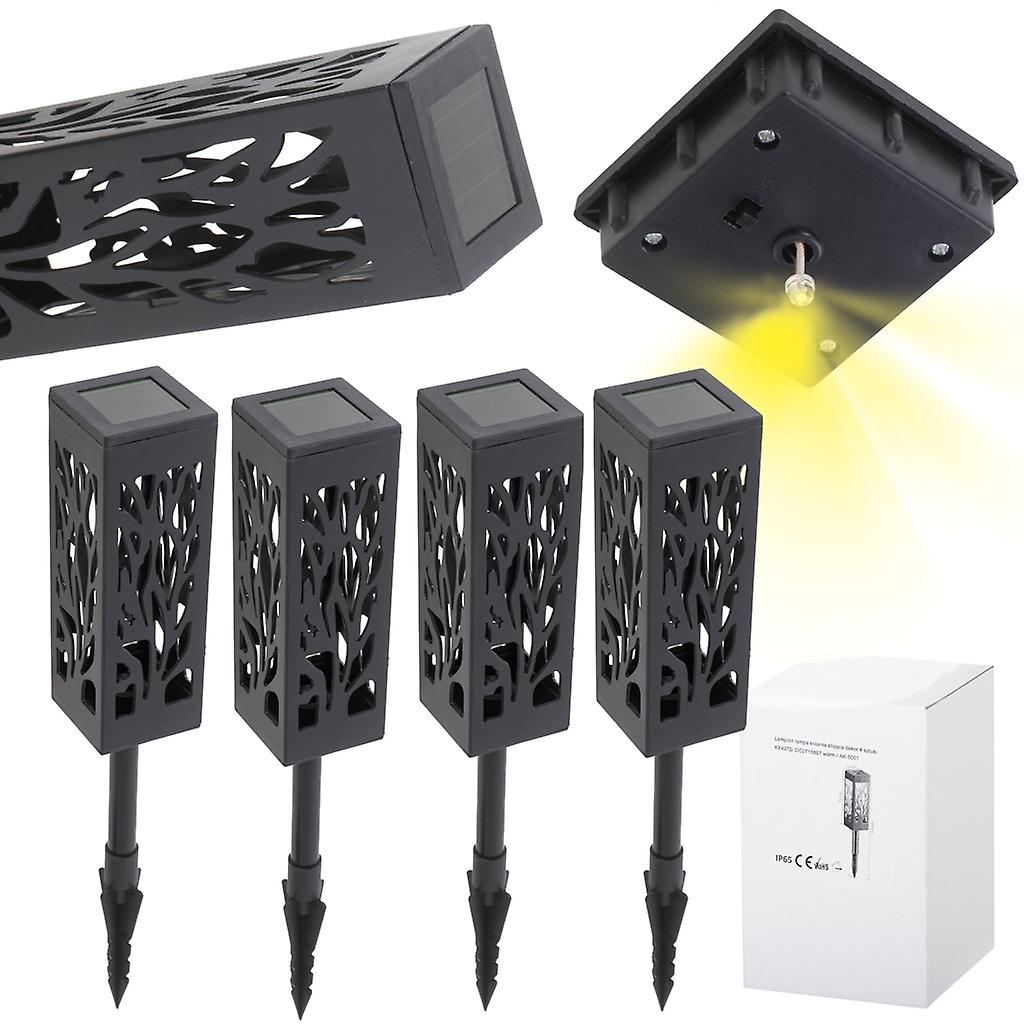 Standing Solar Lanterns Decorative 4 Pieces