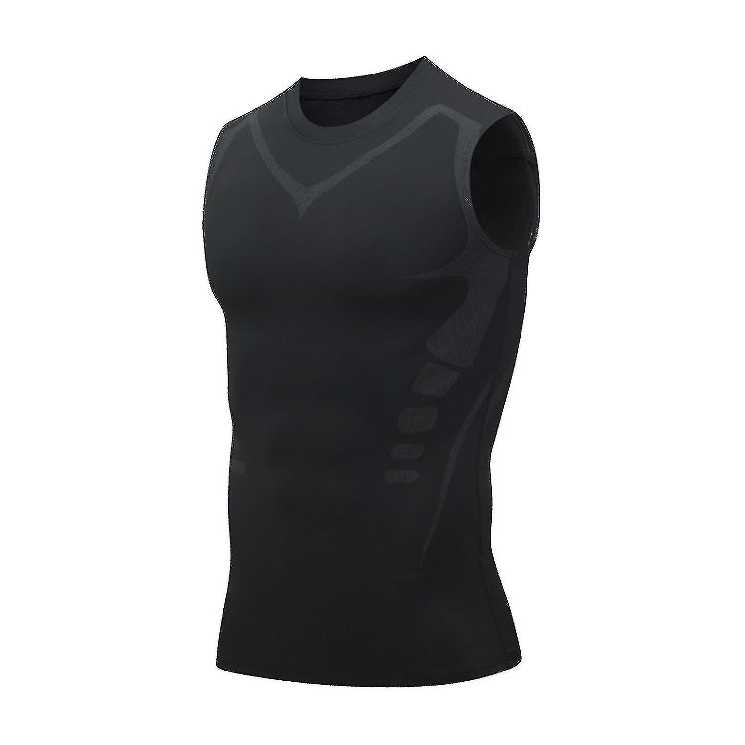 Guys Men's Gynecomastia Top,ionic Shaping Vest