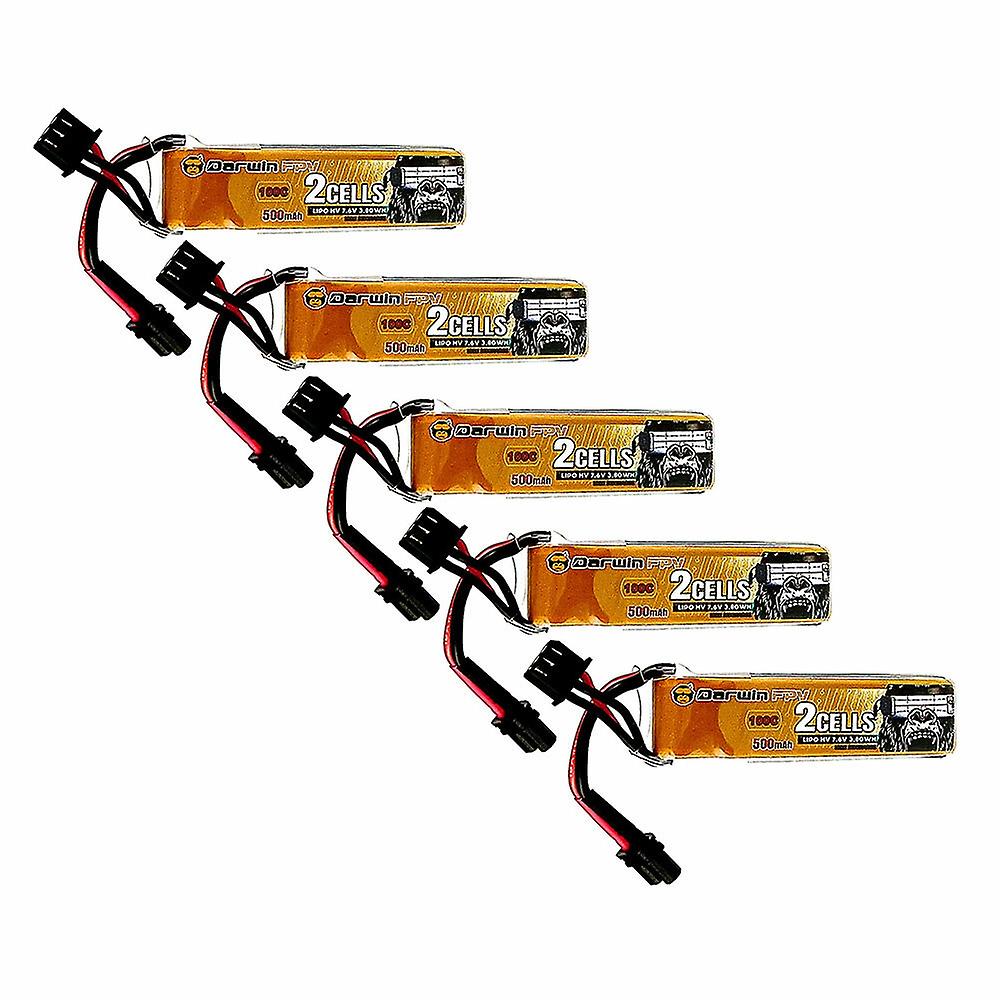 DarwinFPV 7.6V 500mAh 100C 2S LiPo Battery XT30 Plug for DarwinFPV TinyApe