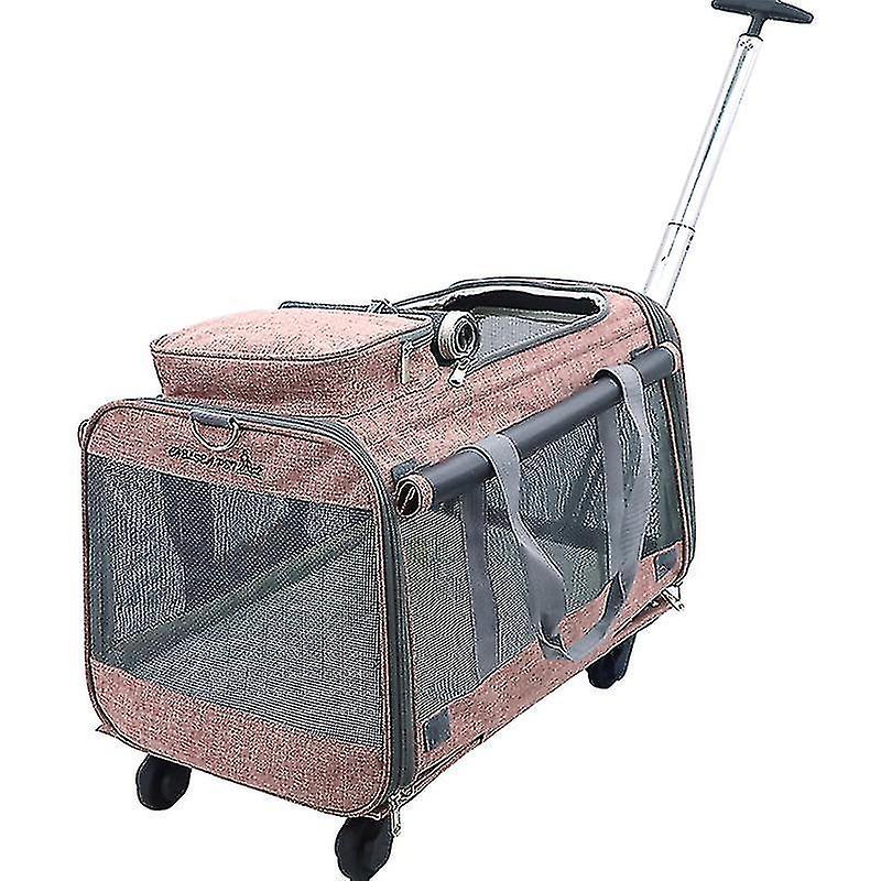 Removable Universal Wheel Folding Multi-function Pull Rod Tug Pet Bag Travel Portable Pull Rod Cat A