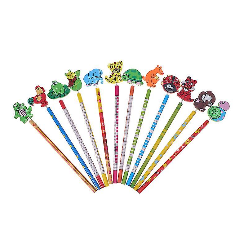 12pcs Pencil With Eraser