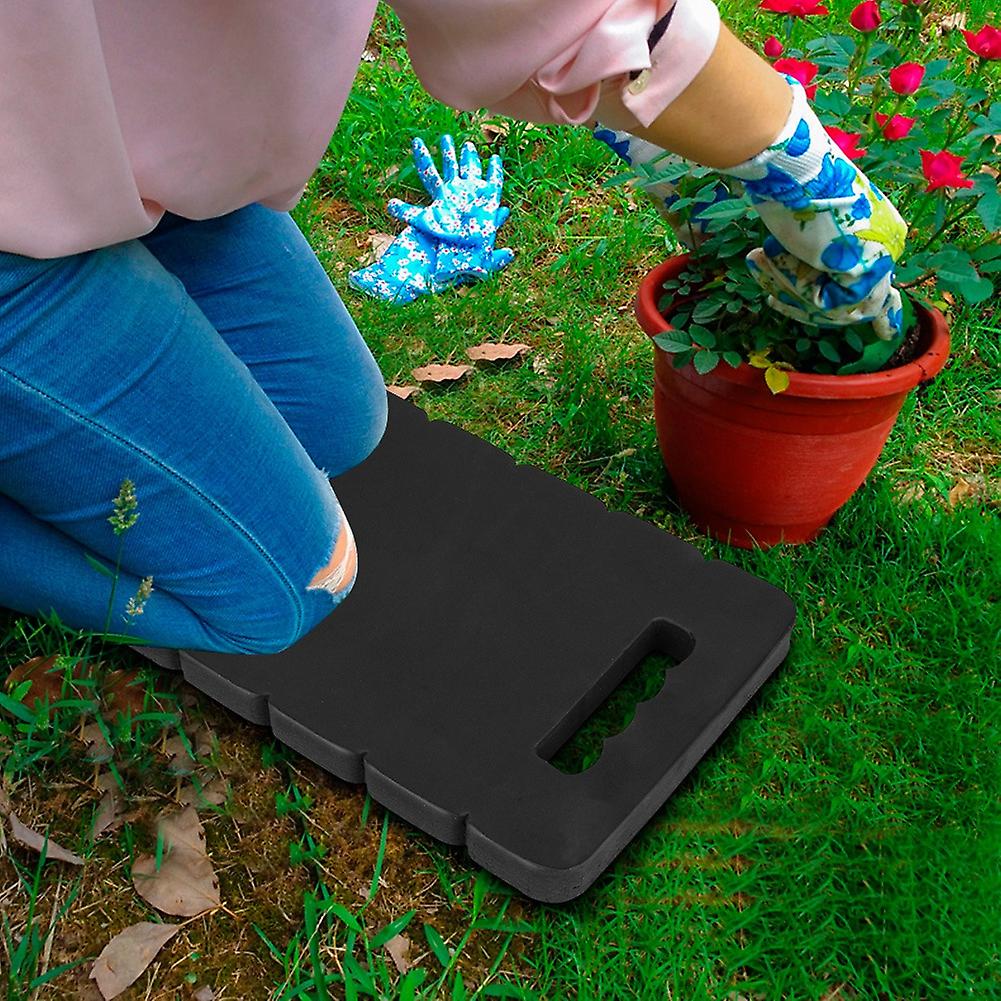 Touch Garden Knee Pad EVA Garden Kneeling Pad Knee Mat Protector with Handle for Gardening Working (Black)