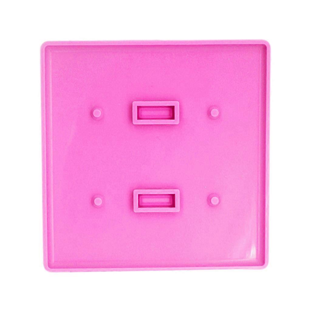 Resin Mold USB Socket Panel Light Switch Cover Silicone Mould DIY Crafts Making Tool