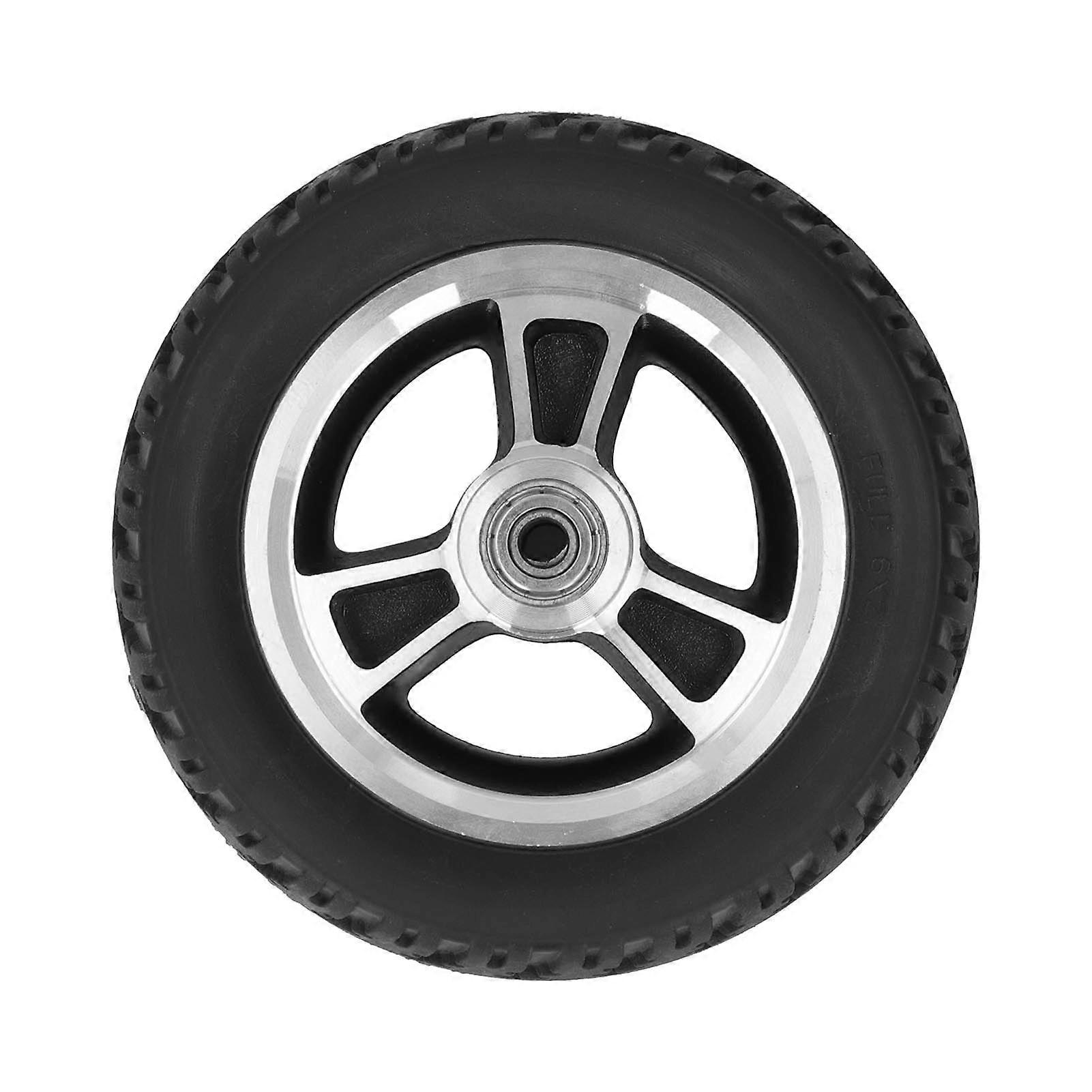 6in كرسي متحرك عجلة ضوء قوي سبائك الألومنيوم المحور هادئة المضادة للانزلاق آمنة PU استبدال عجلة الصلبة