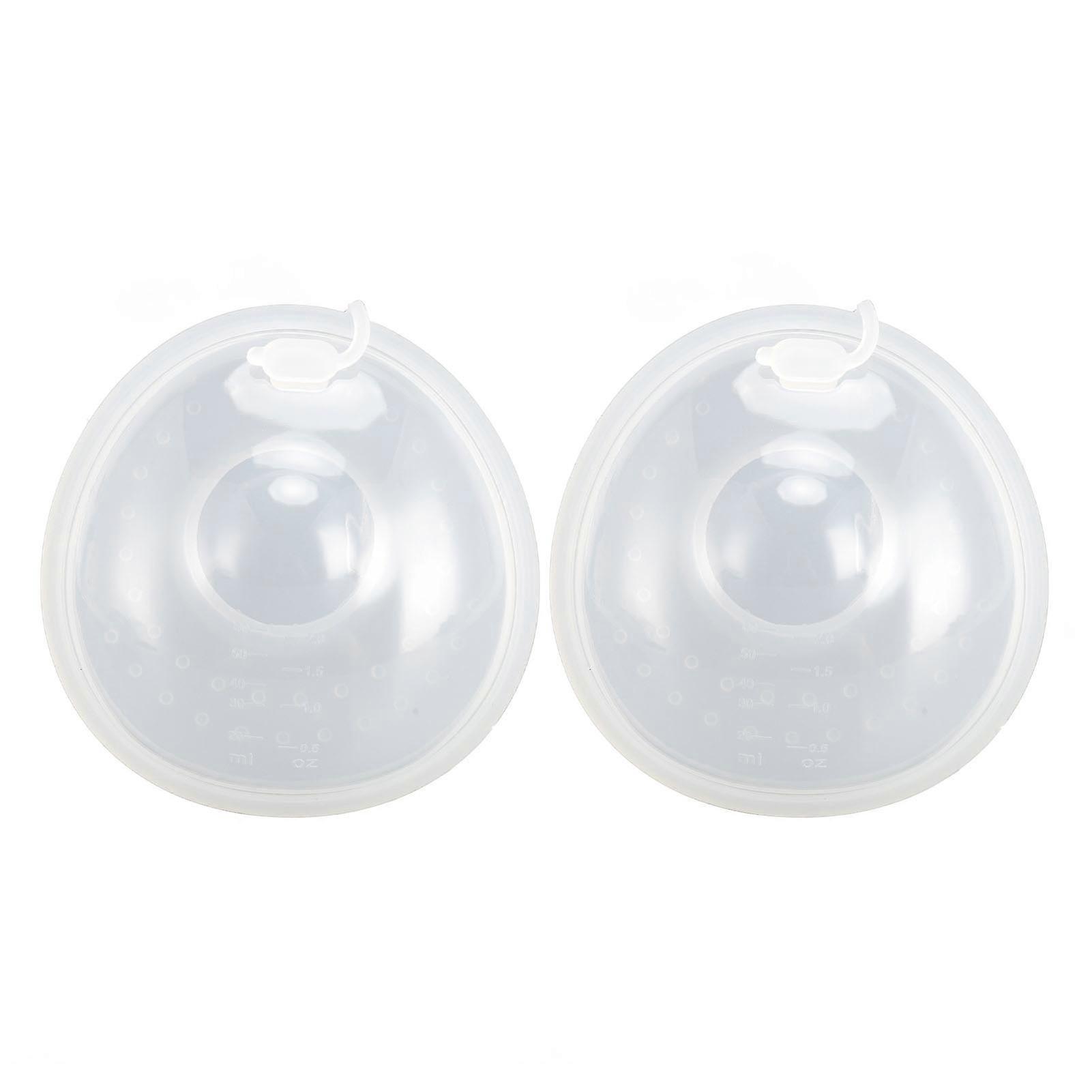 2pcs Breastmilk Collection Cups Prevent Friction Leakproof Wearable Silicone Nursing Cups for Mothers S