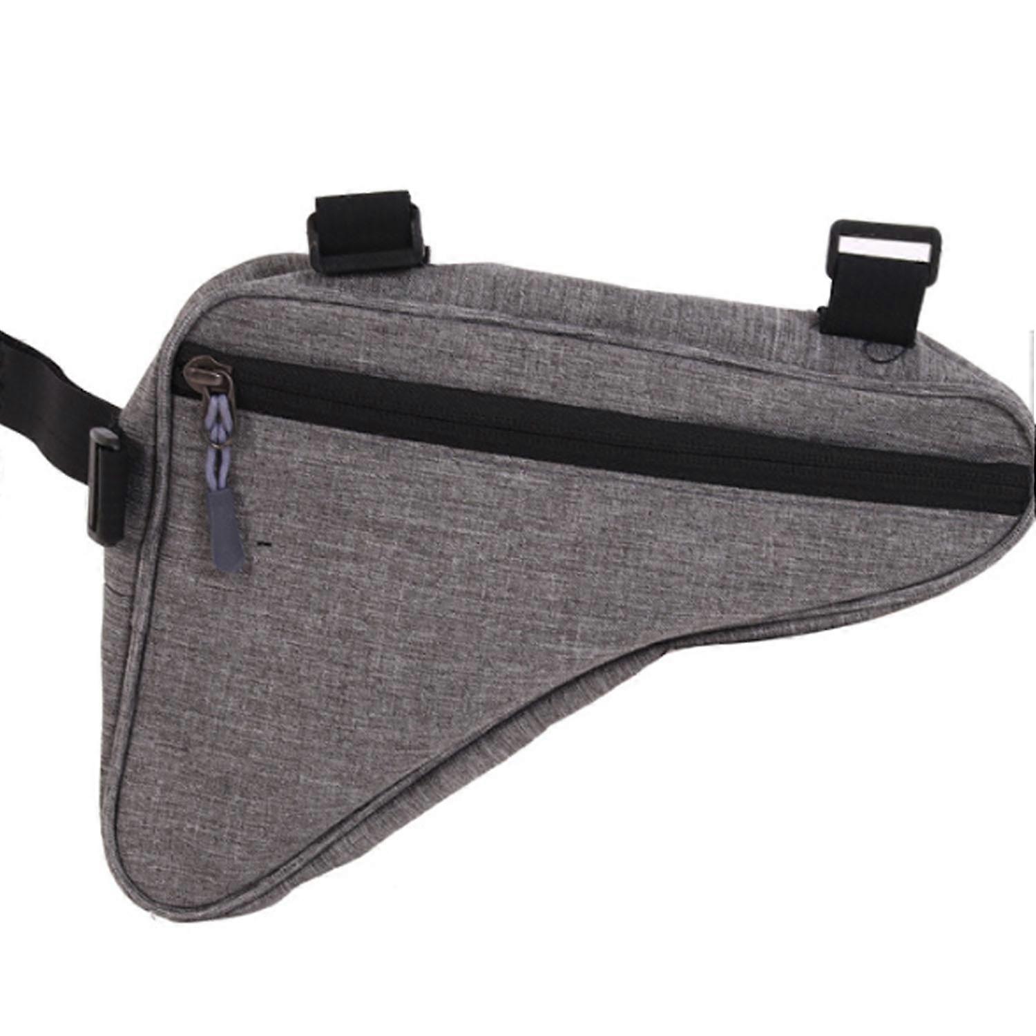 Dark gray mountain bike bag, triangle bag