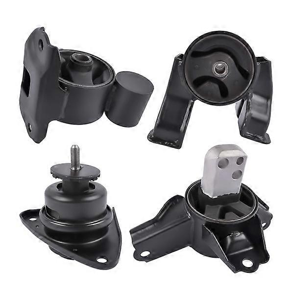 Engine Motor and Transmission Mount Set of 4PCS for 2007~2010 Hyundai Elantra 2.0L L4 Automatic Transmission 219102H250 219102H150 NO.033485