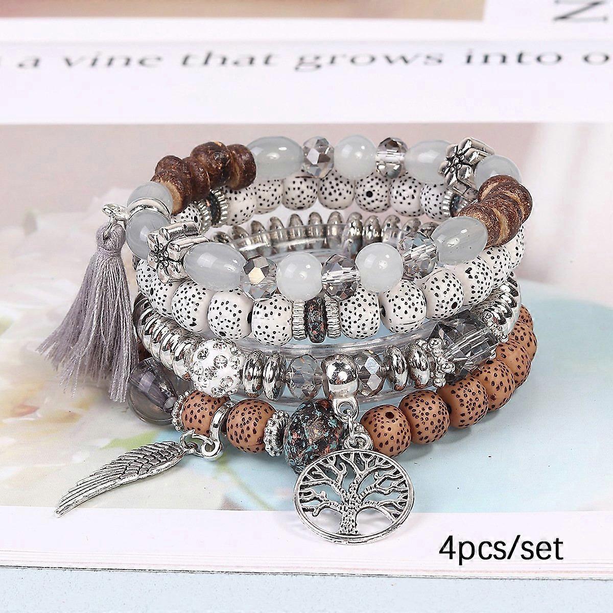 Bracelet - Grey Sophistication Bracelet - Subtle Bohemian Flair