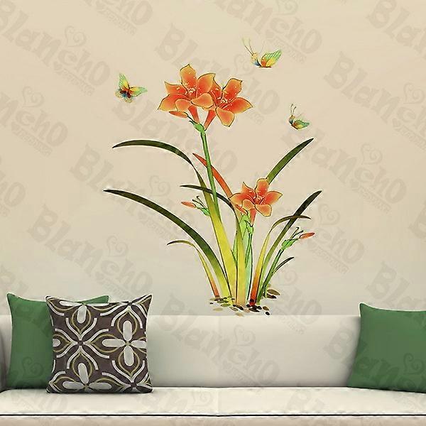 Grace Floral- Calcomanías de pared Pegatinas Apliques Home Dcor