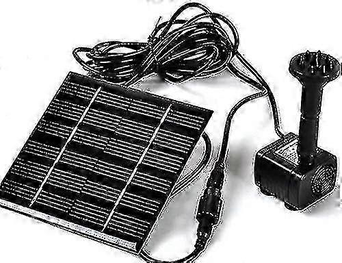 مضخة مياه تعمل بالطاقة الشمسية - نافورة حديقة ، رش حمام سباحة ، مضخة بركة ، حوض أسماك ، خزان أسماك مع لوحة شمسية منفصلة وكابل بطول 3 أمتار و 4 بخاخ