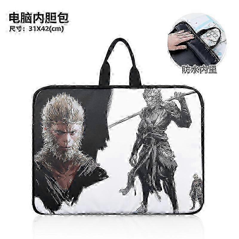Black Myth Wukong Portable 14-Inch Laptop Bag Dirty-Resistant Anti-Splash Computer Backpack