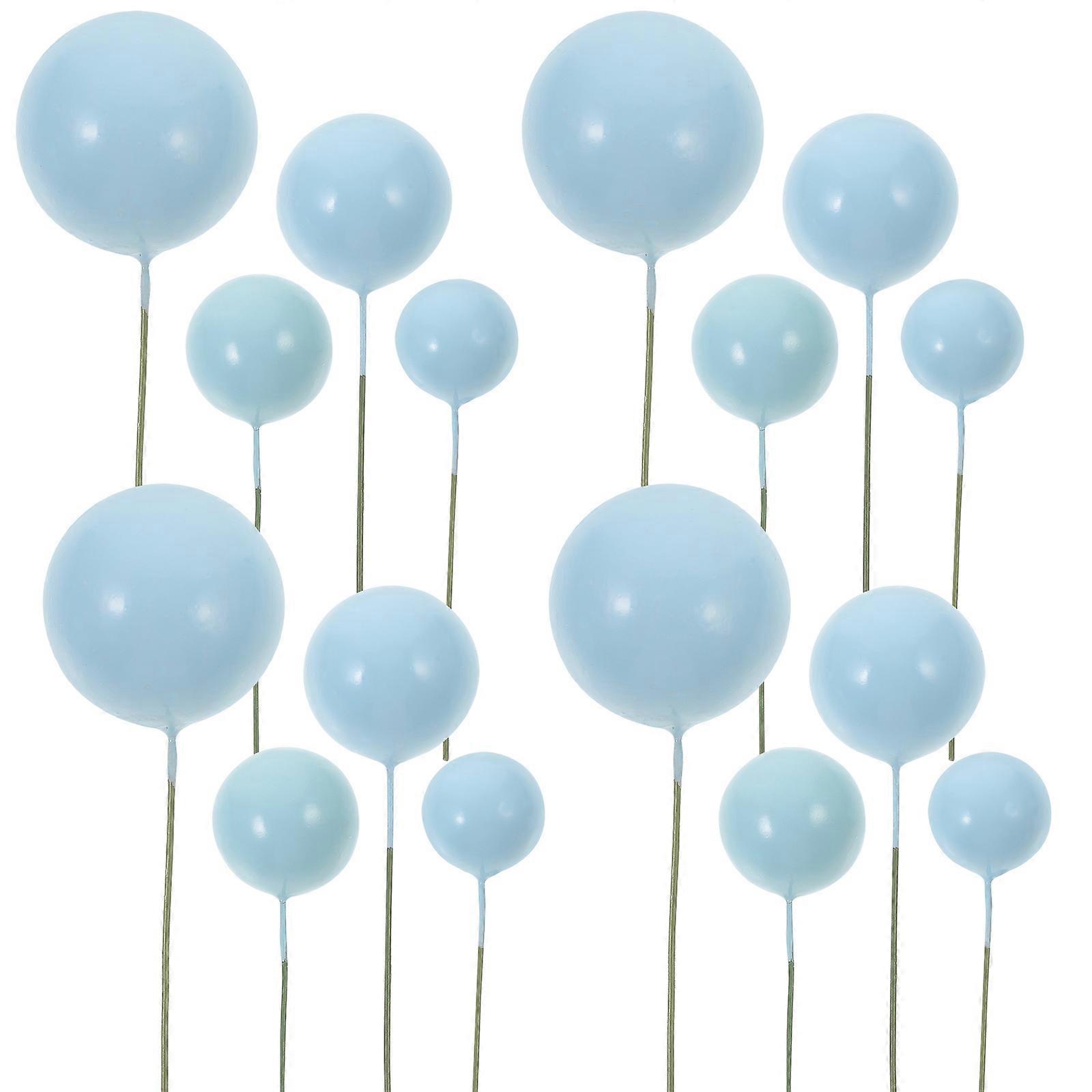 20pcs Foams Balls Toppers Cake Insert Topper Decor Cake Inserted Ball Picks