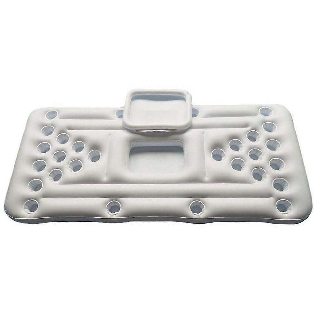 PIAO Beer Pong Air Mattress, Pool Pong Air Mattresses Inflatable Beer Pong Pool with 28 Cup Holes Made of High Density PVC for Outdoor Wading Areas, 1