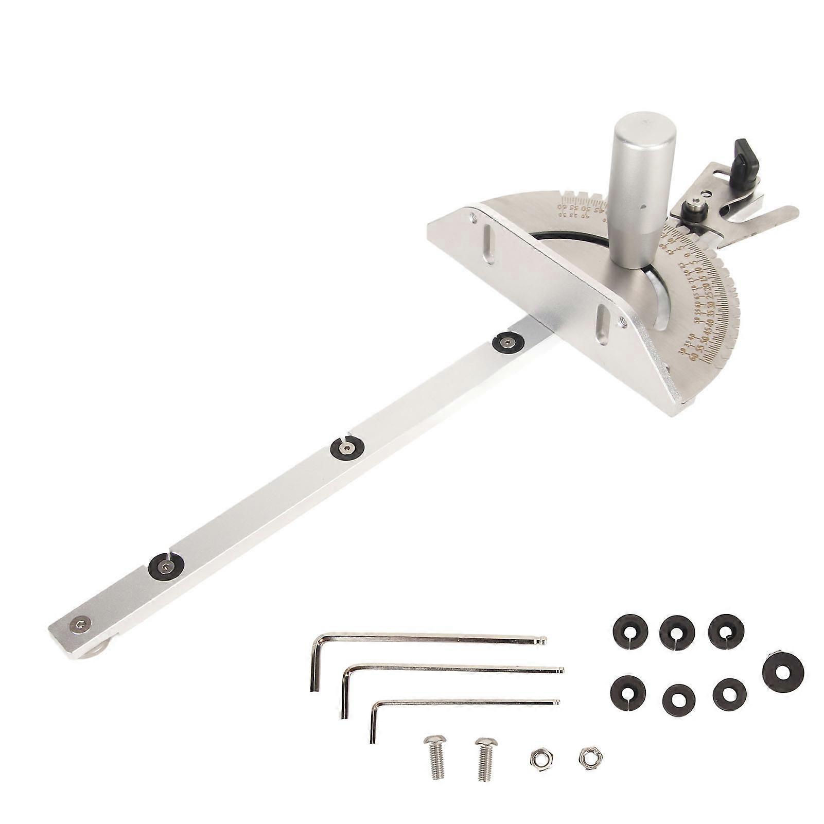 Table Saw Miter Gauge Universal Standard 27 Angle Stops Aluminum Miter Gauge for Table Saw Band Saw Router Table