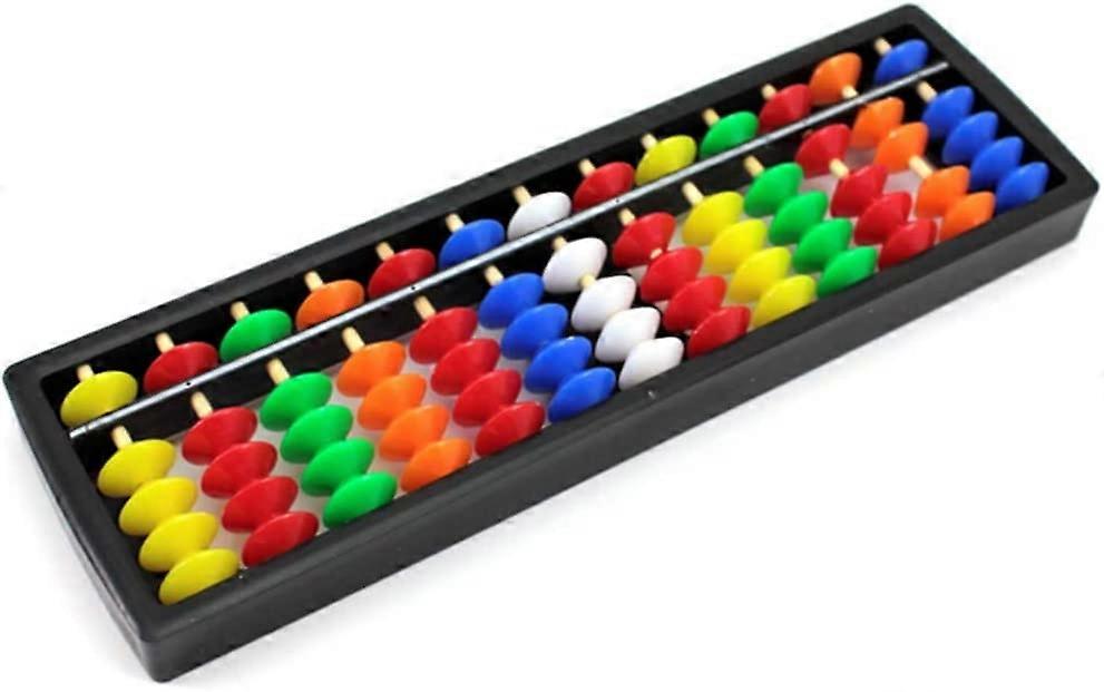 Portable Plastic Abacus Colorful Mathematics Learning Toy for Kid Children(1Pcs)
