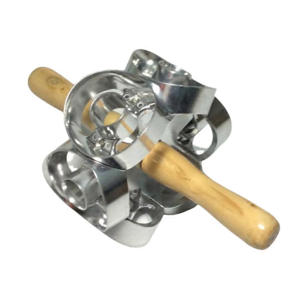 Donutform,Donutskærere,Donutforme til bagning,6-hulrum rustfrit stålform