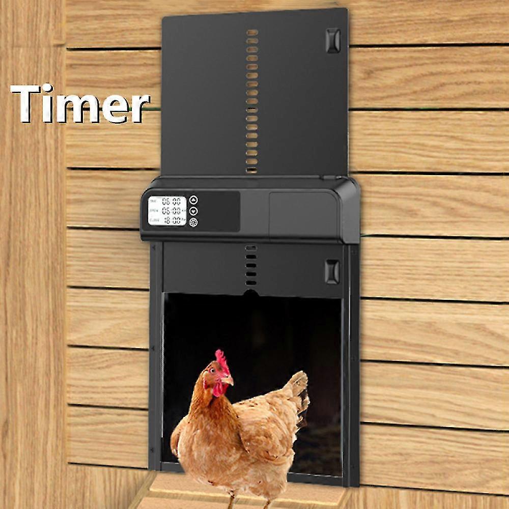 Automatic Chicken Coop Door Solar Powered Chicken Door with Timer / Light Sensor / Remote Control /
