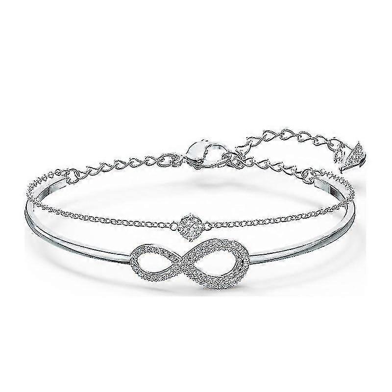 צמיד לנשים, צמיד אינפיניטי מתכוונן לנשים, צמיד חבר מתנה לאמא, כסף