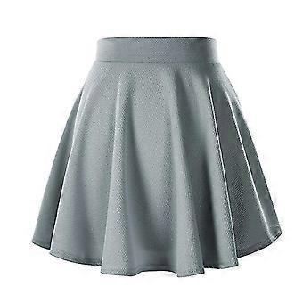 Women's Basic Flared Mini Skirt 6 Sizes Versatile Stretchy Casual