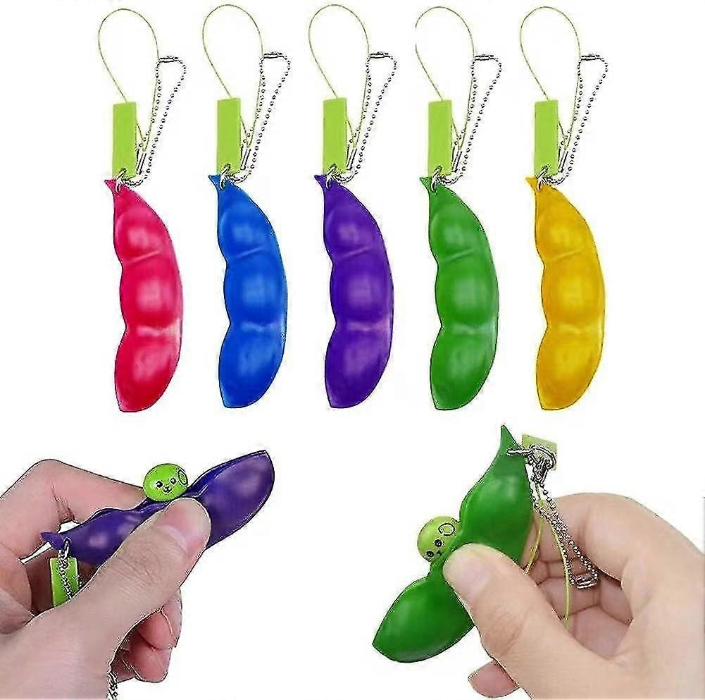 Funny Facial Expression Squeeze Edamame Toys Gifts For Children And Adults