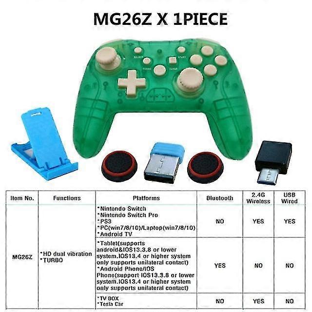 2Pcs bluetooth 2.4g wireless controller for nintendo switch