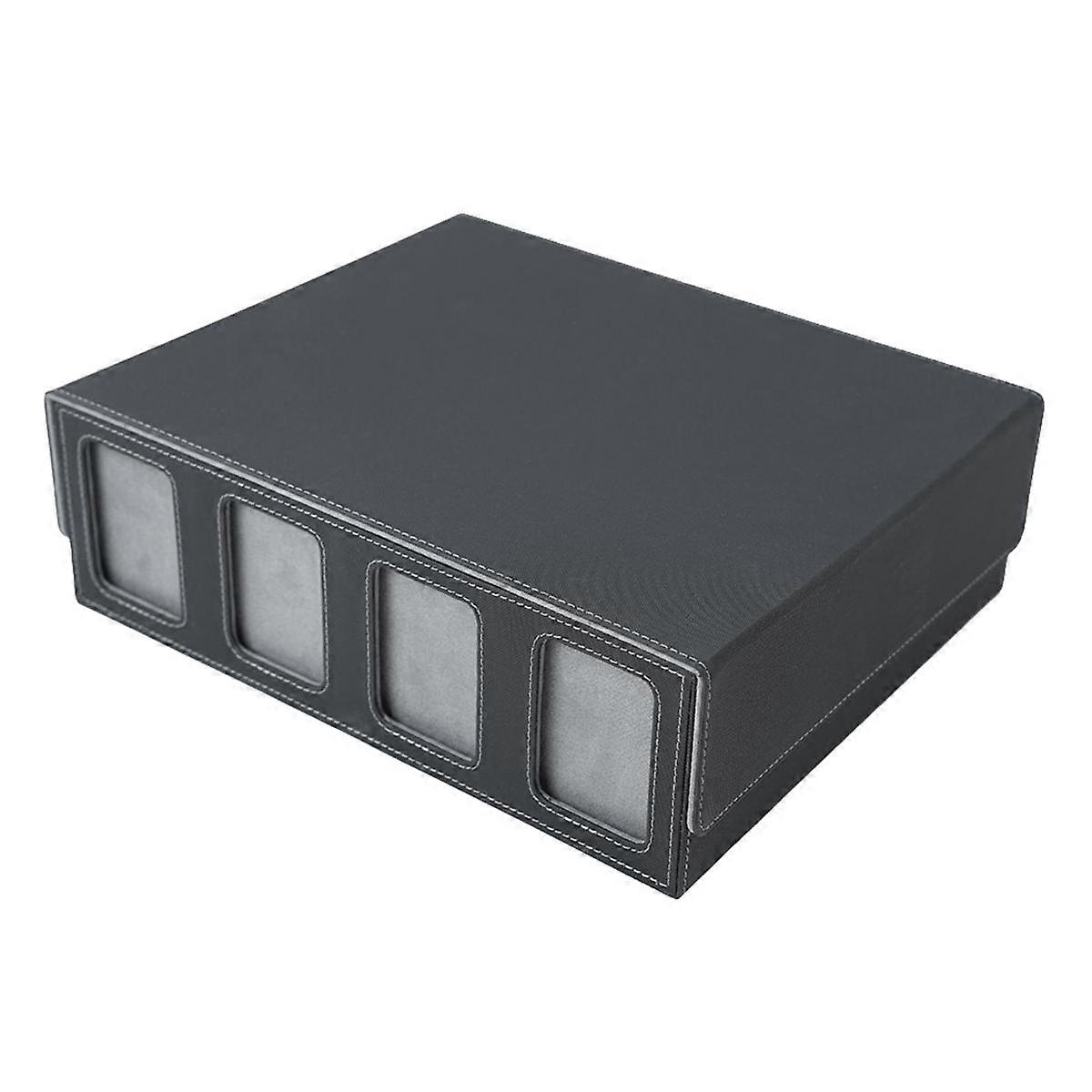 Card Storage Box for Trading Cards with Viewing Window for Magic Game Cards,Card Deck Case Card Holder Blue