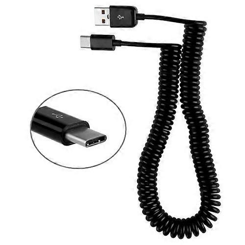 3m Spring Cable USB-C / Type-C 3.1 to USB 2.0 Data Sync Charge Cable