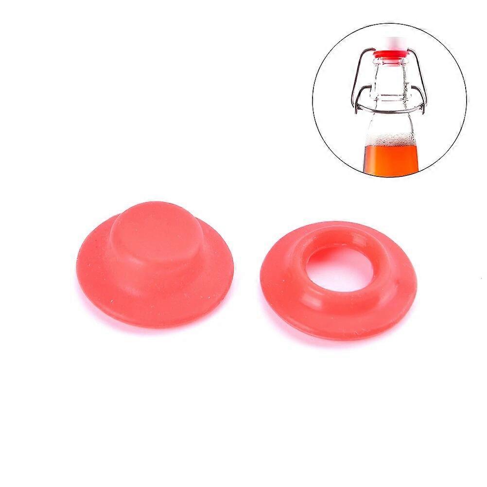 10Pcs Silicone Rubber Gaskets Washers Backs For Cap Swing Top Bottle Cap Home Brew Beer Soda Bottle Seal Bar Acces