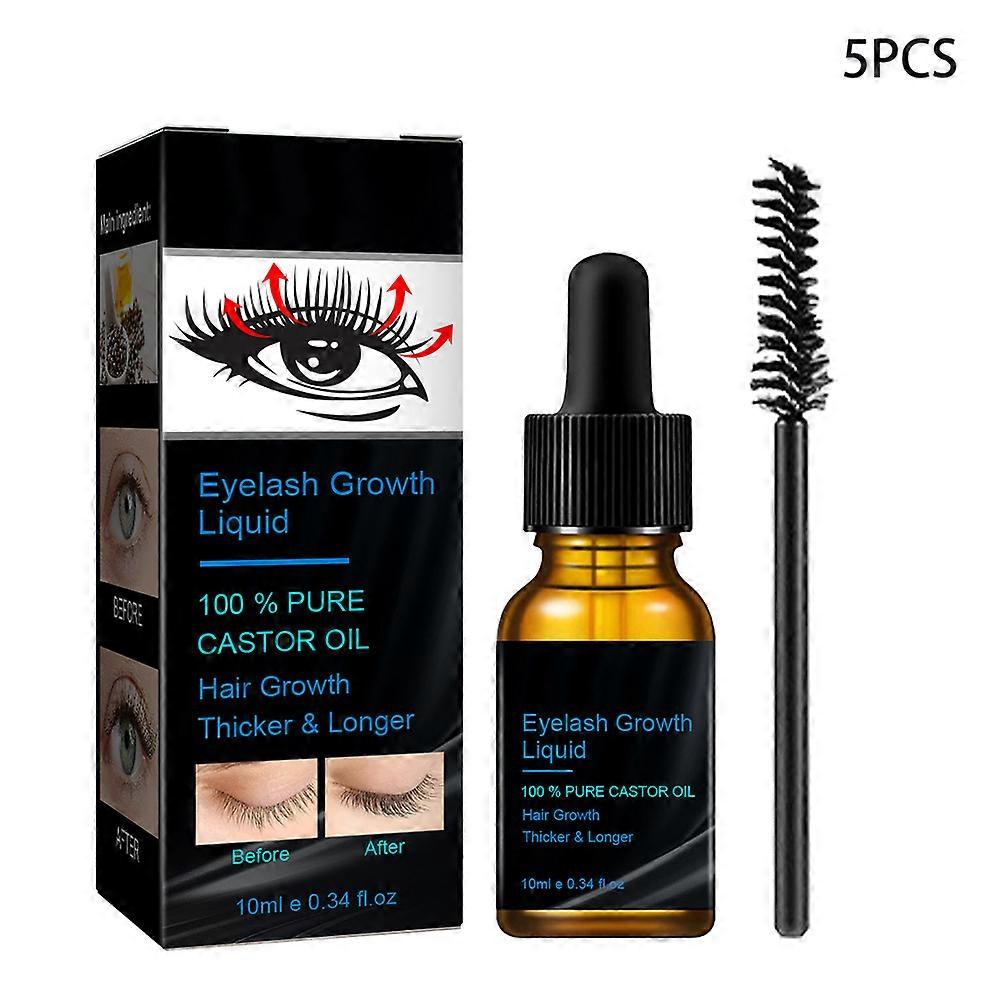 Castor Oil Eyelashes Growth Liquid Eyelash Thicken Lengthening Solution 10ML