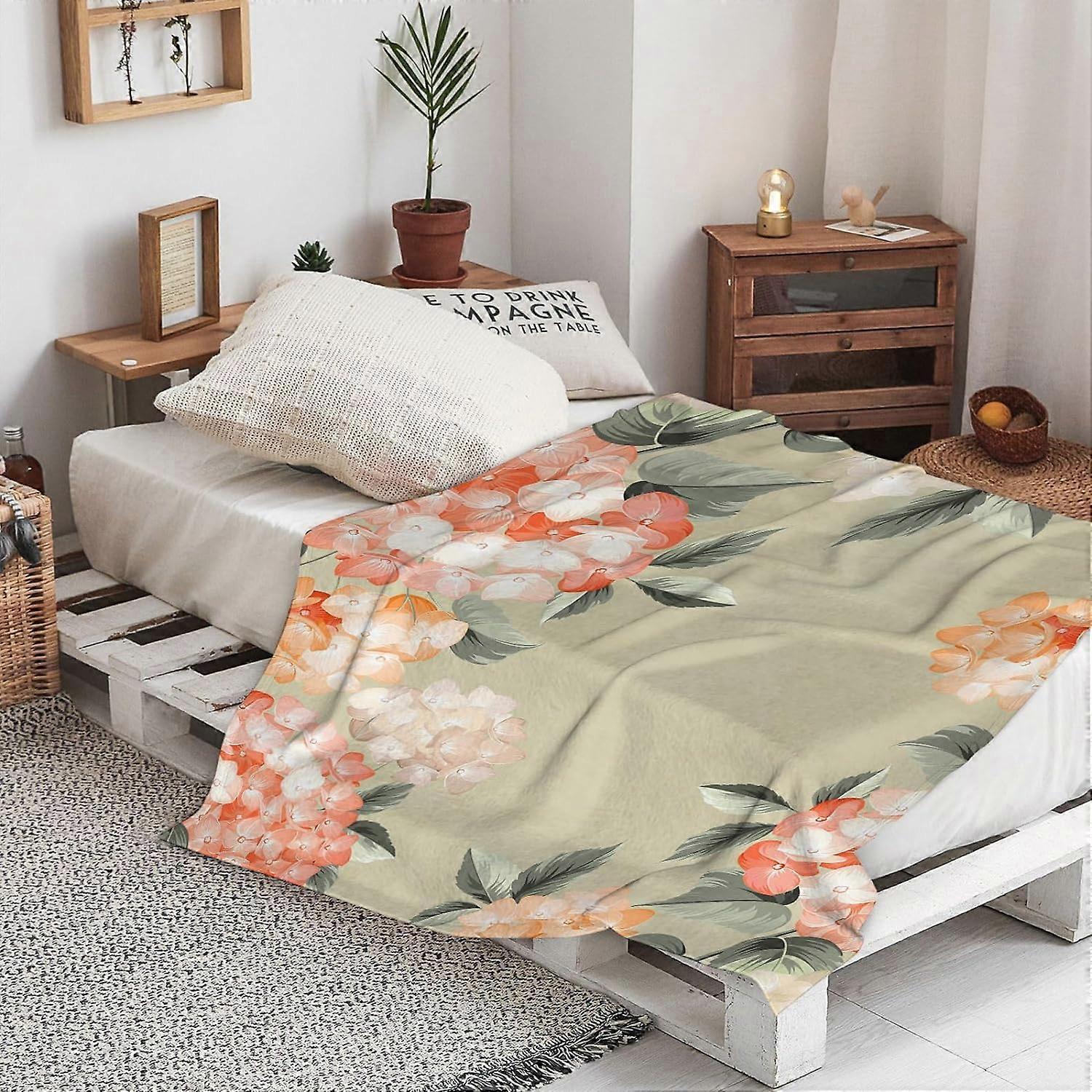 Warm Soft seamless vector flower design pattern on background Throw Blanket,Winter Warm Sofa Bed Throw Bed Picnic Blanket Throw Over Soft Plush Garden