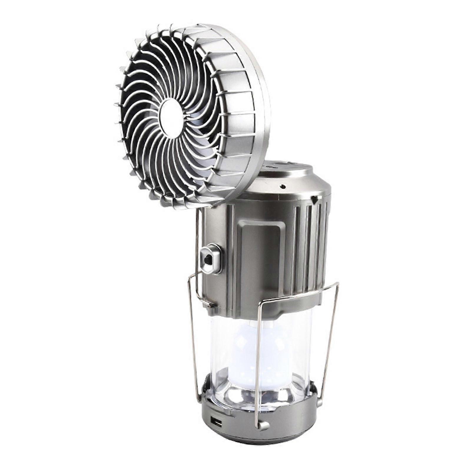 6 In 1 Multifunctional Rechargeable Outdoor LED Camping Lantern With Fan Flye240686