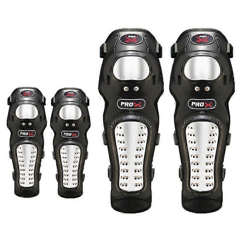 دراجة نارية ركوب الركبة منصات الفولاذ المقاوم للصدأ دراجة نارية المتسابق الركبة الكوع حامي مجموعة موتوكروس حامي الوسادة