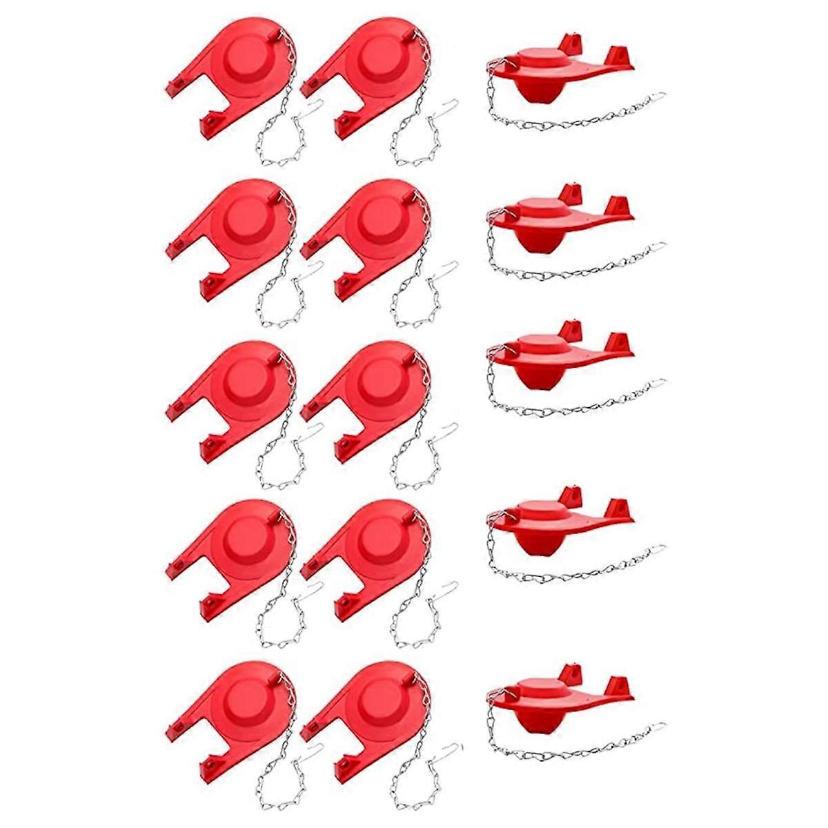 15Pcs Toilet Flapper Replacement Kit Universal Toilet Plug Flapper with Chain for 2 Inch Flush Valv
