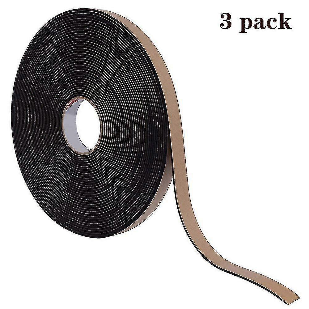 3pcs Insulation Foam Seal Tape Strips With Self-adhesive, Weather Stripping Compatible With Windows And Doors, Anti-collision And Sound Proof Closed C