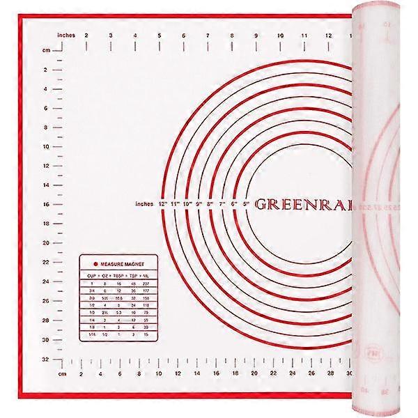 Silicone Baking Mat, 80x60cm Non-stick Baking Mat Non-slip Roll Mat with dimensions for fondant baking Cookies