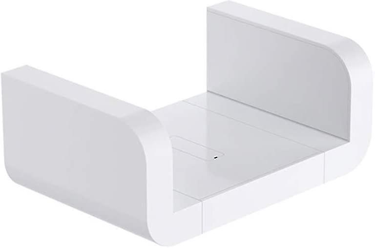 White Bathroom Wall Shelf Without Drilling Self Adhesive Shelf Bathroom Shelf Waterproof Plastic Kitchen Shelves Floating Shelf