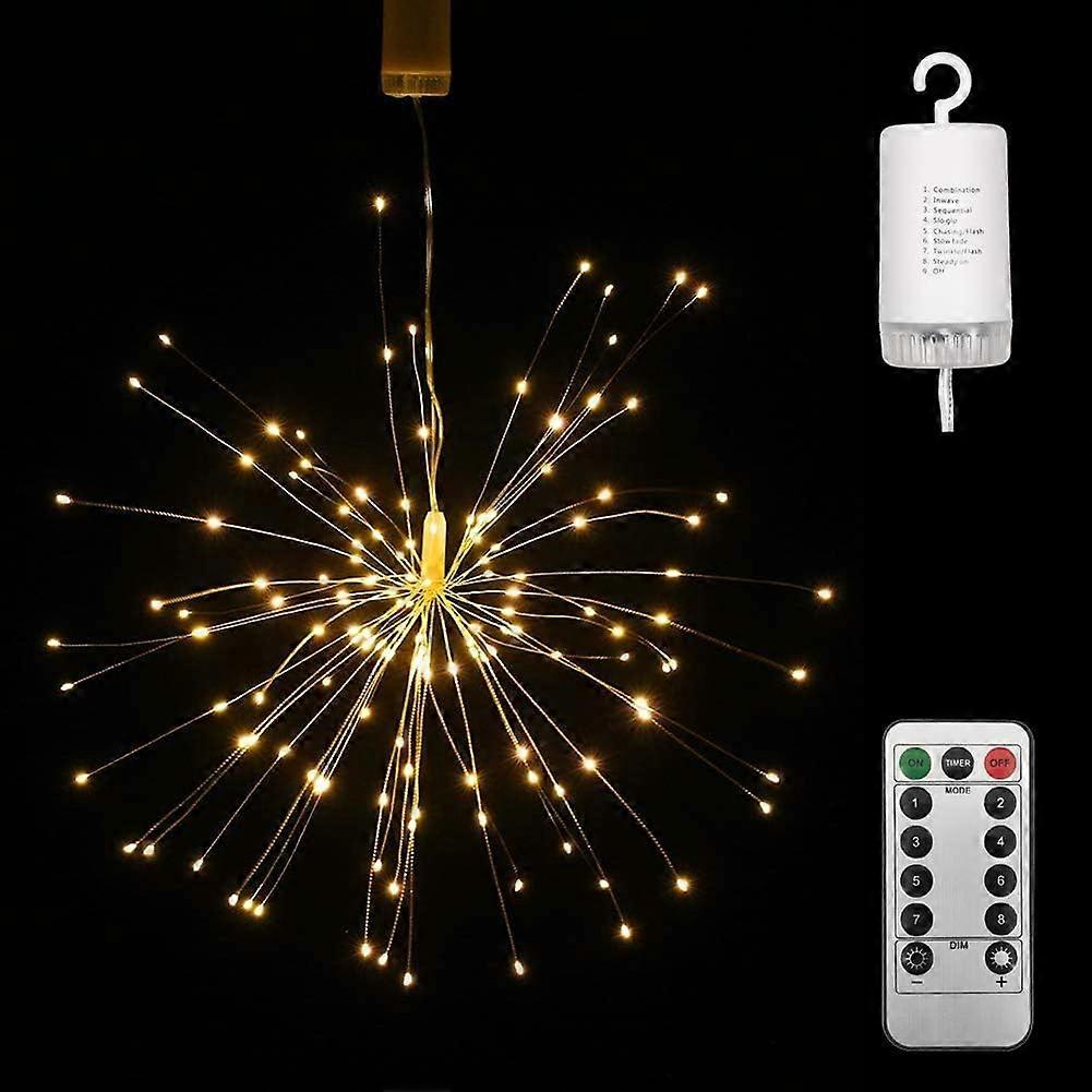 LED Fireworks 150 LED Christmas Lights String with Remote Control Hanging Decoration for Christmas Halloween Indoor or Outdoor Wedding Parties Hofgart