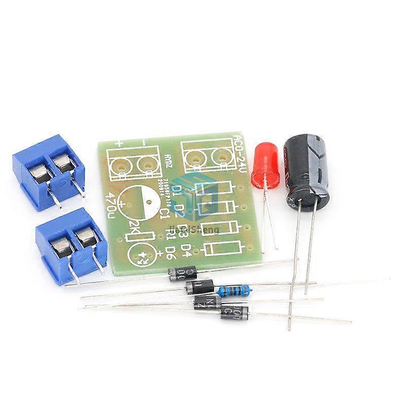 GaiBoSi1N4007 Diy Kit IN4007 Bridge Rectifier AC DC Converter Full Wave Rectifier PCB Board KIT Parts Electronic Suite